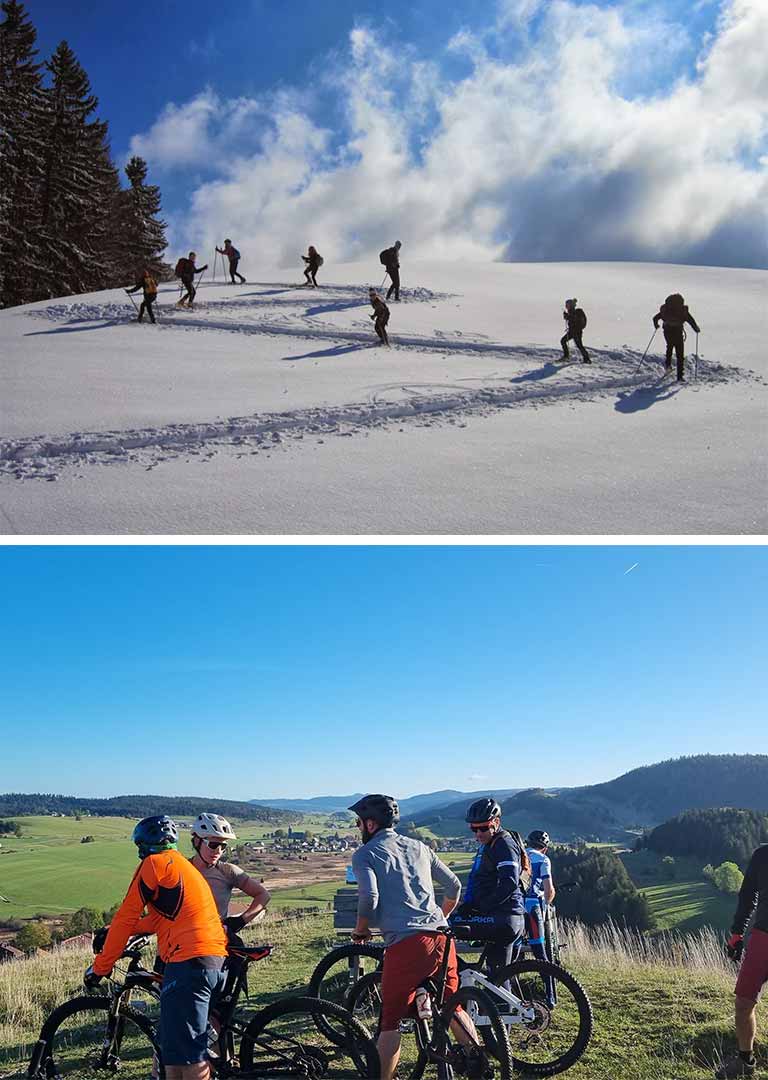 Tourisme dans le Haut Jura autour de nos chalets de Foncine-le-Haut